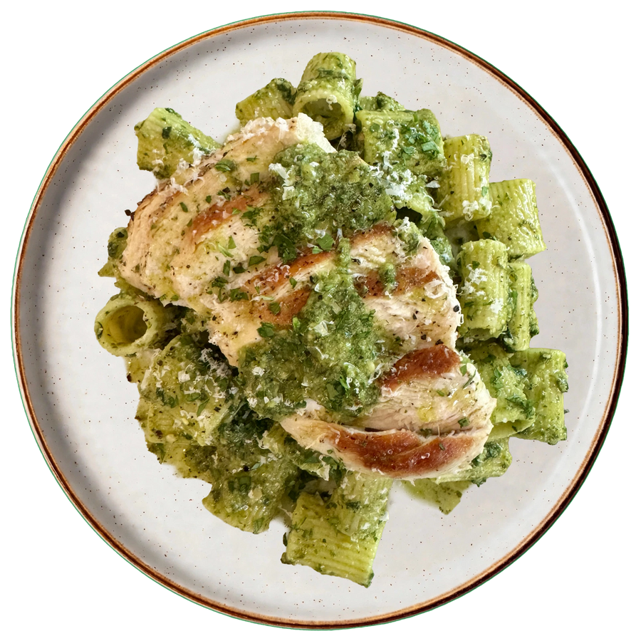 Chicken Miso Pesto Pasta
